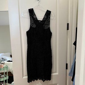 Yoana Baraschi Lace Cocktail Dress Black Size 8